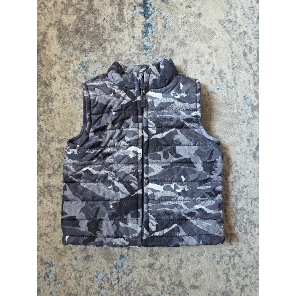 🥳 5 for $25 BUNDLE Ocean & Coast Toddler 2T Grey‎ Black Camo Puffer Vest